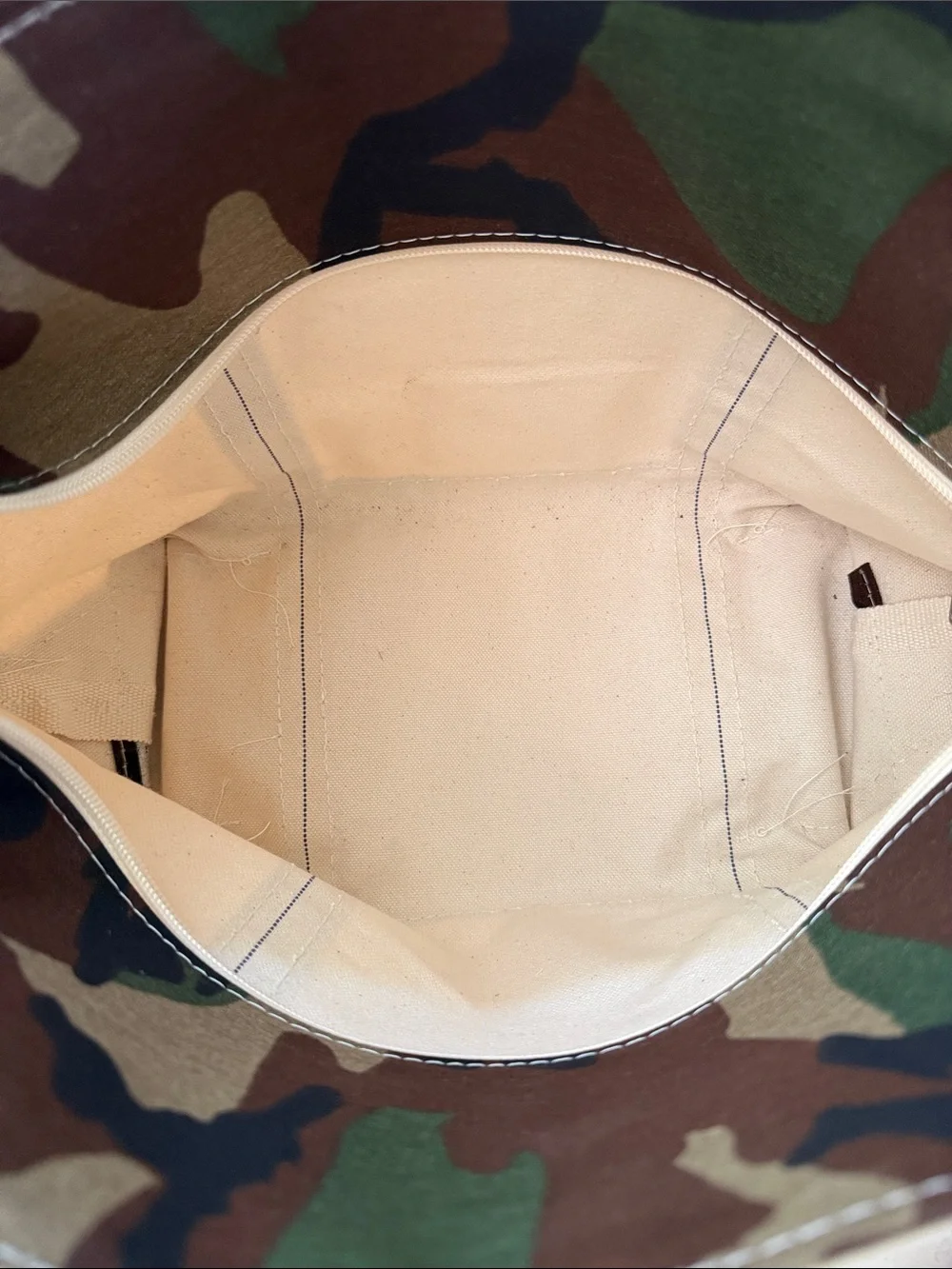 LL BEAN Boat Tote Bag Double Long Handles Zipper - Picture 8 of 8